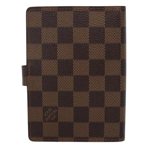LOUIS VUITTON Damier Ebene Agenda PM Day Planner Cover R20700 LV Auth ac3544 - Picture 2 of 16